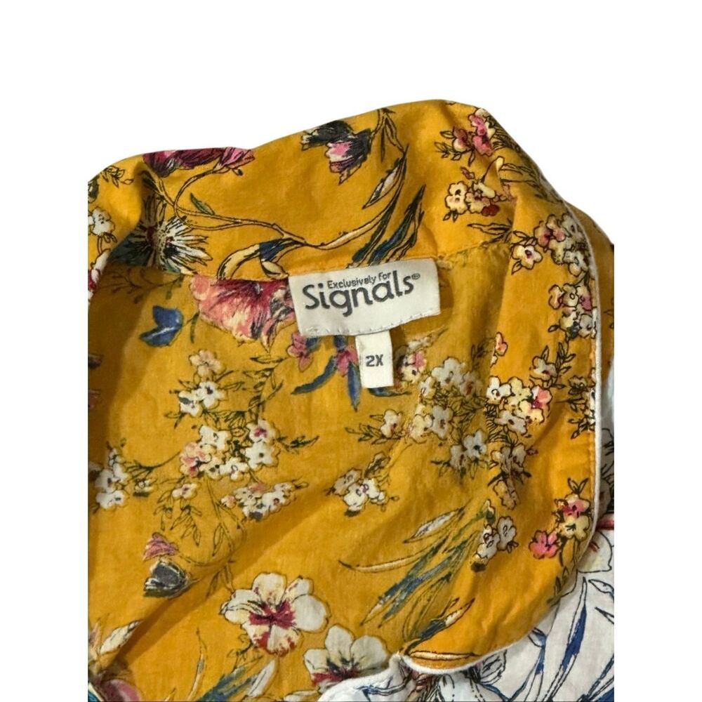 Exclusively for Signals floral pajamas set Xl 2X - Picture 4 of 12
